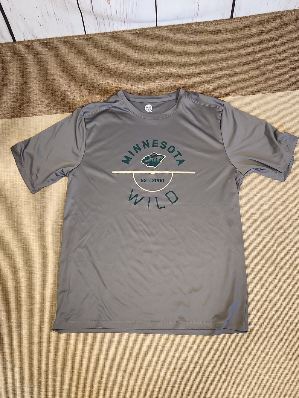 NHL Minnesota Wild Athletic T-shirt Gray XL